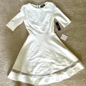 Lulus white mid length cocktail dress